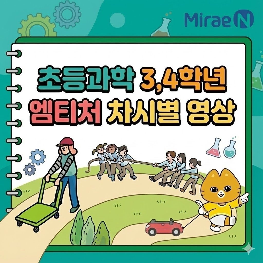 미래엔, 3/4학년 과학 교과서 엠티처 차시별 교육 영상 (총 61편)