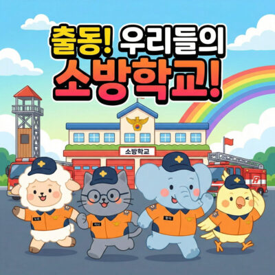 소방청 어린이 안전교육 콘텐츠 제작 사례 | 안전교육 미디어북 제작 | 모션그래픽 애니메이션 포트폴리오 | 태리스 스튜디오 | 출동! 우리들의 소방학교!