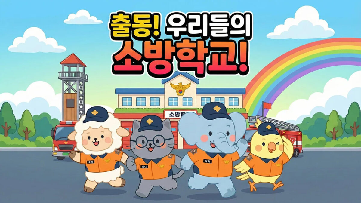 소방청 어린이 안전교육 콘텐츠 제작 사례 | 안전교육 미디어북 제작 | 모션그래픽 애니메이션 포트폴리오 | 태리스 스튜디오 | 출동! 우리들의 소방학교!
